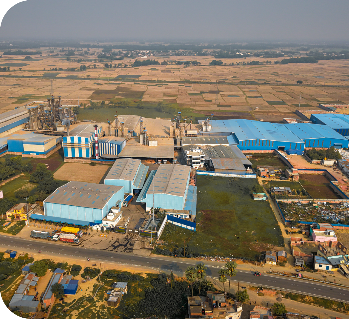 Ram Jyoti modern agro processing plant facility aerial view