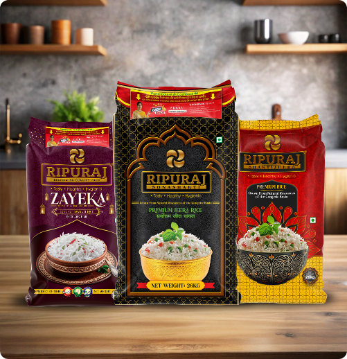 Delicious rice feast spread prepared with Ram Jyoti rice